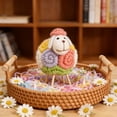 thumbnail image 2 of HuiXinOu Colorful Boho Lint Sheep Figurine, Handmade Lamb Decor for Easter, Cute Fluffy Tabletop Ornament, Spring Home Decoration Gift for Kids, Adults, 2 of 6