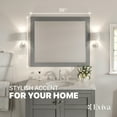 thumbnail image 2 of Eviva Aberdeen 36" Grey Framed Bathroom Wall Mirror, 2 of 7