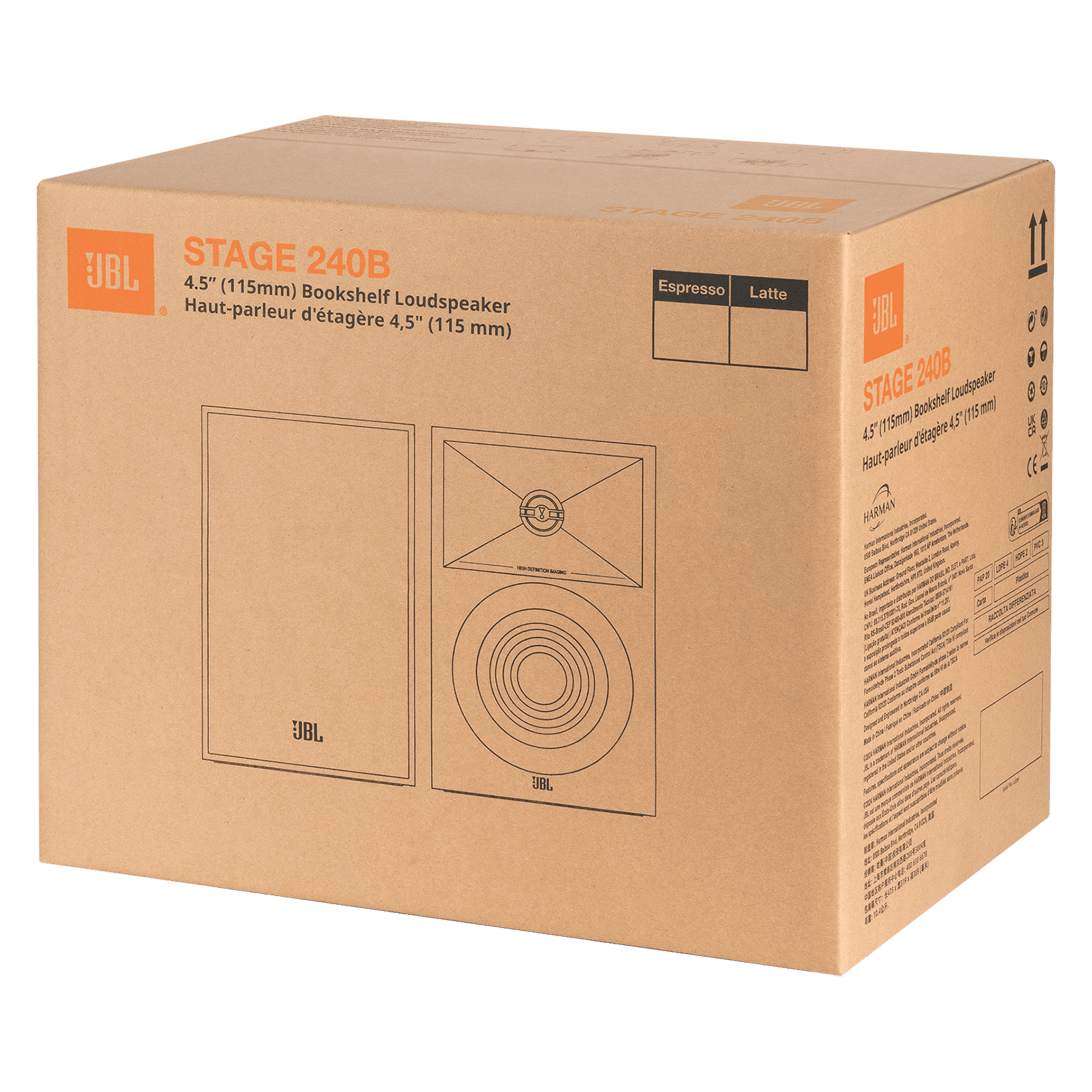 Stage 240B, 2-Way 4.5-inch (114mm) Bookshelf Loudspeaker - Pair
