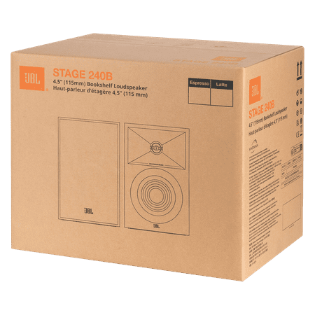 JBL - Stage2 240B 2-Way 4.5-inch (114mm) Bookshelf Loudspeaker - Pair - Latte