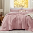 thumbnail image 2 of Juego de edredón Bedsure King Size Pink GentleSoft™ de 3 piezas, 2 of 7