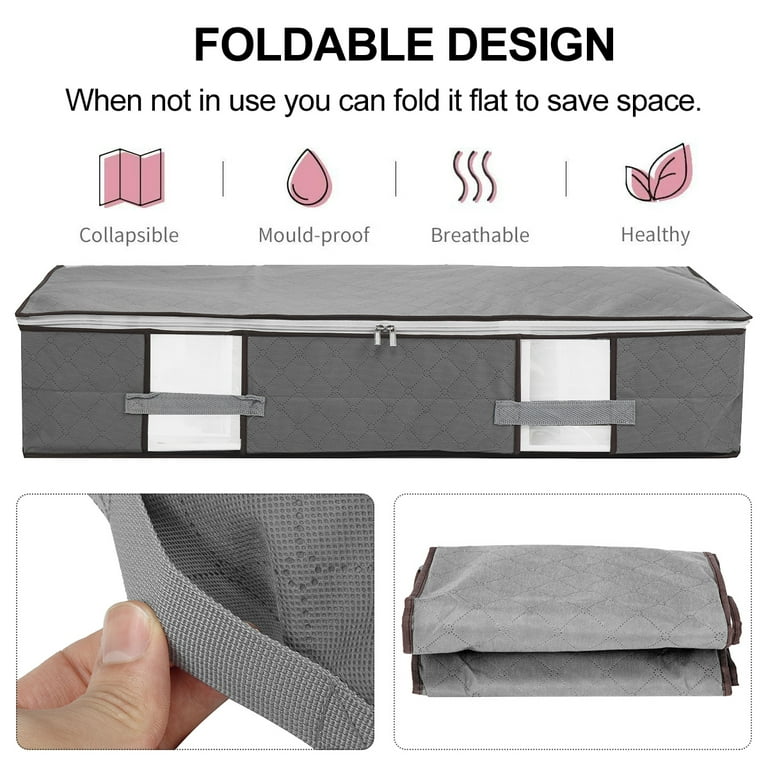 Under Bed Storage Home Depot 4-Pack Underbed Storage Bags With