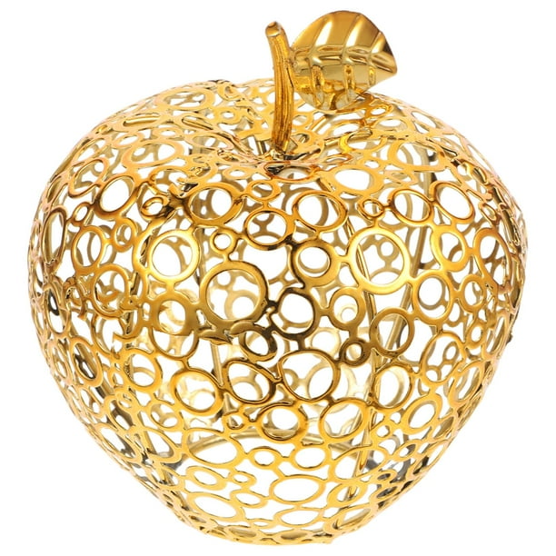 Suministros de Navidad Adorno de Metal de Manzana Ilustraciones Mesa de Centro de Hierro Garneck Suministros de Navidad Adorno de Metal de Manzana Candelabro de Hierro de Escritorio