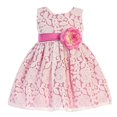 thumbnail image 1 of Robe de Printemps de Pâques en Tulle avec Motif Floral pour Filles 3T, Fuchsia, 1 of 2