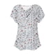 thumbnail image 4 of Fiudx Ofertas Flash Del Día Solo En Línea Top de Primavera/Verano de Manga Corta Informal de Moda con Cuello En V para Mujer, 4 of 4