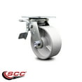 thumbnail image 2 of 5 Inch Semi Steel Swivel Caster with Ball Bearing and Total Lock Brake SCC, 2 of 2