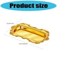 thumbnail image 4 of Metal Tray For Dessert Presentation Holder Or Kitchen Counter Decoration Elegant Snacks Platter, 4 of 10