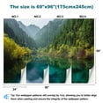 thumbnail image 3 of Peel and Stick Wallpaper Waterproof Five Flower Lake autumn time Jiuzhaigou nature Jiuzhai Valley National Wall Mural Decor Self Adhesive and Removable 69in x 98in, 3 of 8
