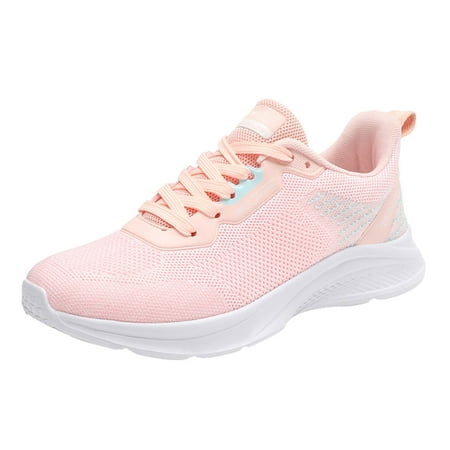 ZIZOCWA Pointed Toe Women'S Flat Shoes Sneaker Heels For Women Couple Models Women'S Spring And Autumn New Korean Version Breathable Lightweight Student Running Shoes Mesh Sports Casual Shoes Women'S