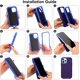 thumbnail image 2 of Funda para iPhone 12 Pro/12/11/X, funda de silicona líquida con acuarela, 3 en 1, funda protectora de cuerpo completo, a prueba de golpes, antideslizante, funda para teléfono, 2 of 3