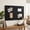 Black, variant on Easy4Home Large Felt Bulletin Board 36"x24" Foldable Frameless Picture Board, Soft Felt Cork Board Pin Board, Light Gray
