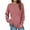 Red, variant on IROINNID Long Sleeve T-Shirts for Women Autumn Winter Solid Round-Neck Pullover Tops,Olive Green