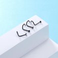 thumbnail image 4 of QQTDFG 20Pcs/Set Stainless Steel Nose Stud I/L/S-Shape Crystal Nostril Piercing Jewelry-S Shaped, 4 of 8