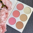 thumbnail image 6 of Blush Palette Makeup, Afflano Natural Illuminating Blush Highlighter Palette, Matte Shimmer Face Cheek Rose Pink Blush Makeup, Vegan & Cruelty Free, 6 of 6