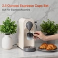 thumbnail image 4 of Unique Bargains 2.5oz Ceramic Espresso Cups with Wooden Handle Porcelain Espresso Shot Cups Set of 2 Demitasse Cups for Coffee or Tea Black White, 4 of 7
