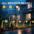 thumbnail image 5 of Syenll Solar Watering Can with Lights, Outdoor LED Solar Lights, Hanging Solar Garden Light with Shepherd Hook for Patio Yard Decor, 5 of 8