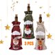 thumbnail image 5 of Cubierta de botella de vino de Navidad - Navidad Papá Noel Muñeco de nieve Ciervo Diseño Botella de vino Suéter Vestido Conjuntos Decoraciones de fiesta de Navidad Xemadio FLD-3585, 5 of 7