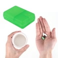 thumbnail image 4 of Unique Bargains Durable 9 Grids Double Layer Pill Case Green, 4 of 6