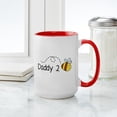 thumbnail image 4 of CafePress - Daddy 2 Bee Large Mug - 15 oz Ceramic Large White Novelty Mug, 4 of 4