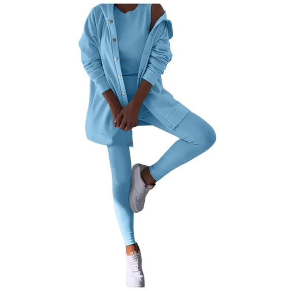 Lounge Sets for Women Clearance Comfortable Breathable Jogger Sets for Women Sporty Thick and Warm Soft Womens Jogger Sets Clearance Clothing