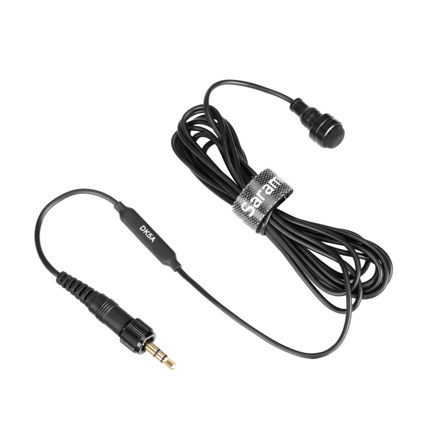 DK5A Pro Water-Resistant Omni Lavalier w/ Locking 3.5mm TRS for Saramonic, Sennheiser, Rode  More
