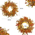 thumbnail image 2 of TETOU 20.5" Fall Wreaths for Front Door, Artificial Pumpkin Maple Leaves Harvest Autumn Wreath with Eucalyptus Leaves for Fall Thanksgiving Halloween Door Wall Porch Indoor Outdoor Decoratioin, 2 of 8