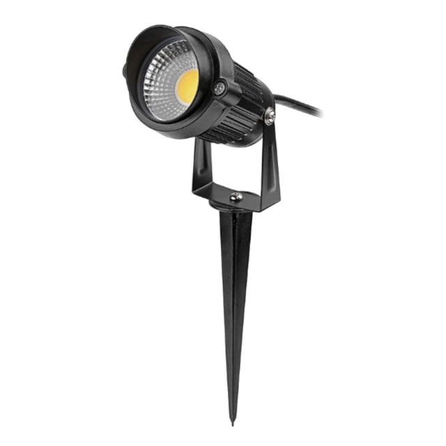Outdoor LED Spotlight Waterproof COB Stake Lights Landscape Floodlight for Yard Garden Decor (White Light)