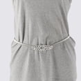 thumbnail image 2 of Cadenas de cintura ajustables elegantes de primavera para mujeres, tono plateado, 2 of 6