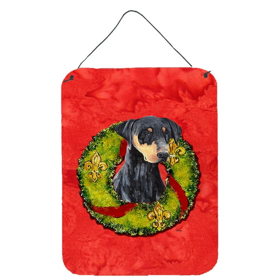 Doberman Christmas Wreath Wall or Door Hanging Prints