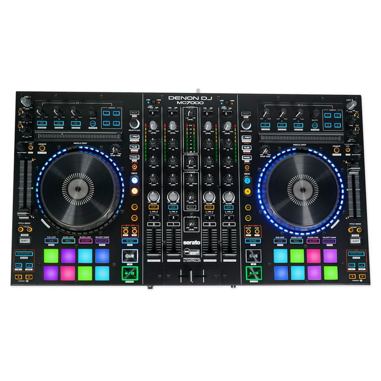 DENON MC7000 4-Channel Digital Mixer, Serato DJ Controller Audio