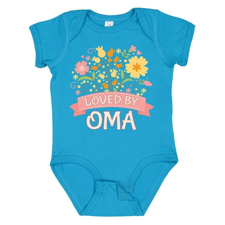 

Inktastic Oma Loves Me Granddaughter for Girl Girls Baby Bodysuit
