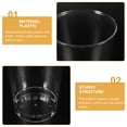 thumbnail image 4 of 50 piezas de plástico duro Tumblers de fiesta transparente vasos de plástico reutilizables tazas de beber tazas de agua de plástico, 4 of 5