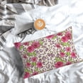 thumbnail image 3 of Cauagu Rose Mix Leopard 4 Print Pillow Covers with Envelope Closure,1PC Pillow Cases Decorative Pillow Case for Bed & Couch, Pillows Not Included-20"x30", 3 of 6