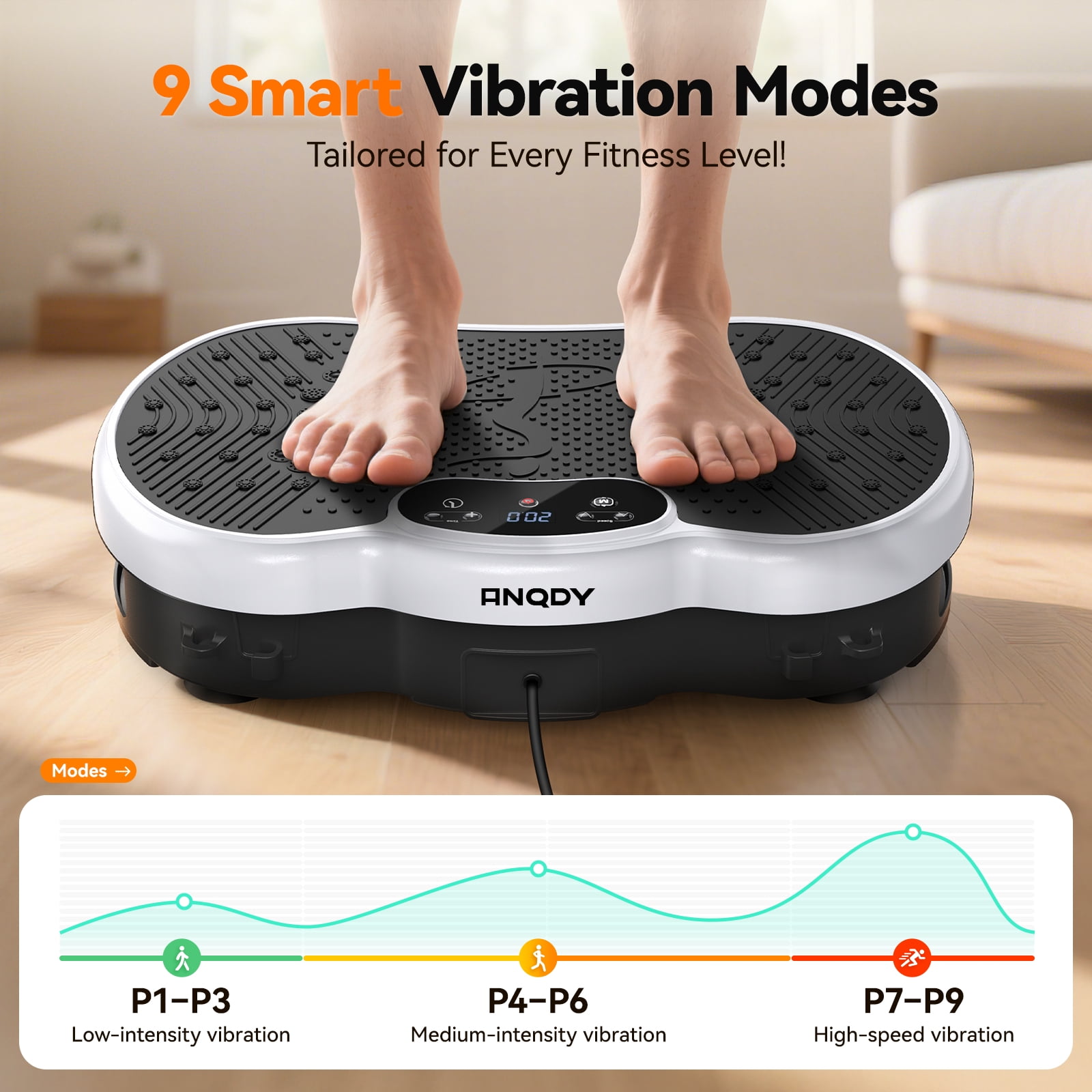Anqdy Vibration Plate Exercise Machine Wellness-Focused Weight Loss Full Body Workout Home Platform