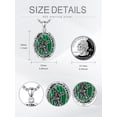 thumbnail image 6 of CACA LADY 925 Sterling Silver St. Michael Necklace for Men, Green Malachite Archangel Medal Pendant, Patron Saint of Police Military Protection, Religious Spiritual Jewelry Gift for Husband Father, 6 of 6