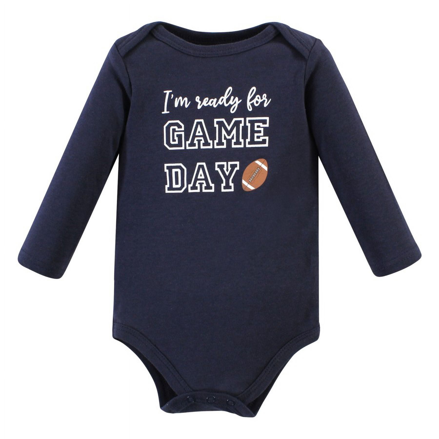 Hudson Baby Cotton Long-Sleeve Bodysuits, 3- Pack, Newborn- 24 Months