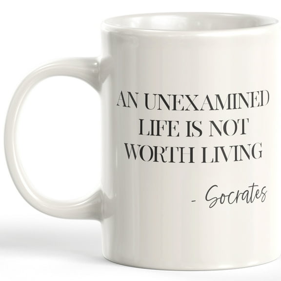 An Unexamined Life Is Not Worth Living - Socrates 11oz Plastic Coffee Mug