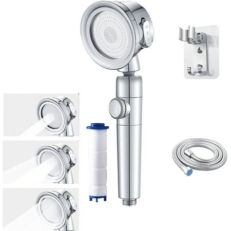 Pressurized Handheld Shower Head with On Off Switch and Filter, High ...