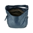 thumbnail image 4 of CTM  Synthetic Leather Adjustable Slouch Shoulder Handbag (Women), 4 of 6