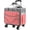 Pink, variant on Rolling Teacher Tote Bag with Wheels, Heavy Duty Wheeled Craft Organizer Bag, Portable Art Scrapbook Storage Cart, Travel Office Carry Tote for Women Teachers Craft Supplies Storage Grey
