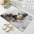 thumbnail image 5 of Earth Bath Mat,Grey Gold Marble Non-Slip Volume Super Absorbent Fast Drying for Bathroom Kitchen Door mat,Eco-Friendly Easy to Clean 16×24Inch (40 * 60cm), 5 of 6