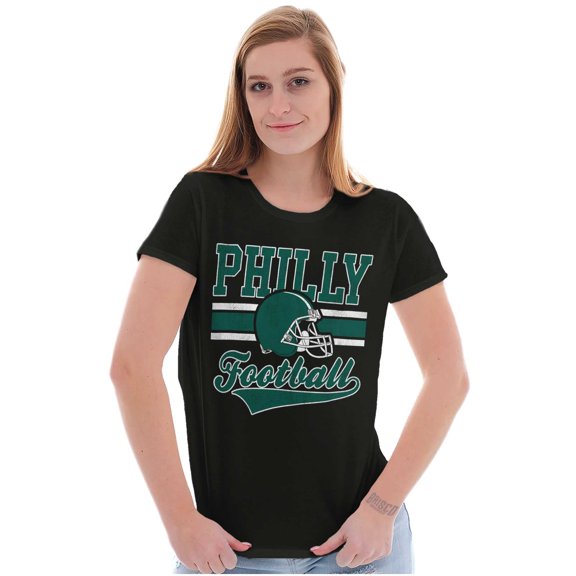 Philly Pennsylvania Football Helmet Womens Slim Fit Graphic Tee Brisco Brands S