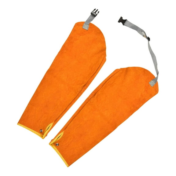 BAOSITY Welding Protective Sleeves Flame Resistant Sleeves Thickened Lightweight PU Leather Sturdy Multipurpose for Metal Cutting Men