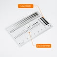 thumbnail image 4 of Uxcell 3pcs High Precision SEC Size Estimation Chart 90x55mm 0.16mm Covered Flaw Detection Ruler Diameter Line Width, 4 of 6
