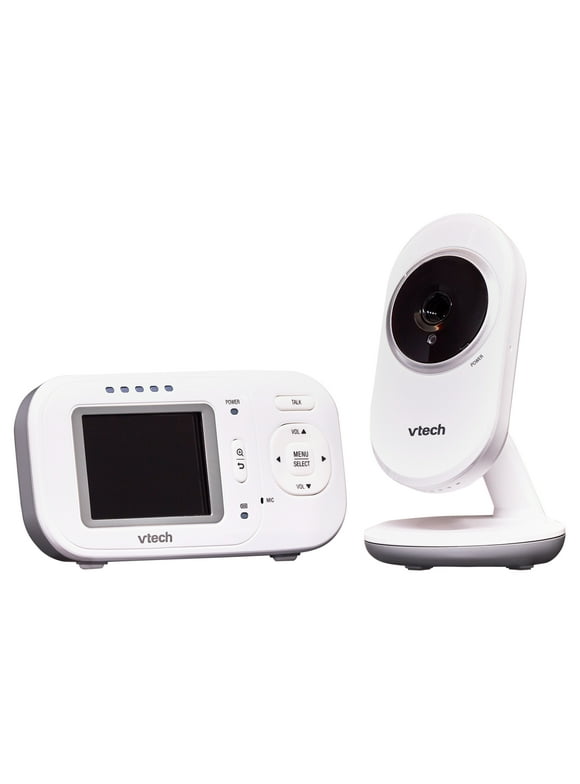 VTech VM320 2.4" Video Baby Monitor with Full-Color and Automatic Night Vision, White