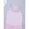 thumbnail image 4 of CHICTRY Kids Girls Ballet Lyrical Dance Leotard Cutout Back Dress Dancewear Pink 7-8, 4 of 7