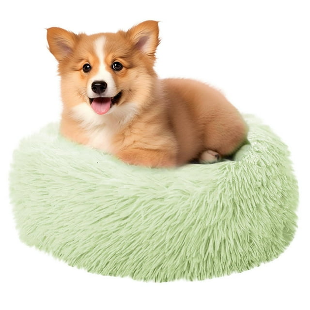 Dog Bed For Small Medium Large Dogs Calming Dogs Bed Washable Round Cozy Soft Pet Bed Puppy & With Bottom Dog Bed With A Cat Teaser Outdoor Pethouses Yard Decorations The Pet Swing Pet Food Heater Pet