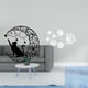 thumbnail image 2 of Escultura De Pared De Metal Con Diseño Místico De Gato Negro Y Luna, Con Calcomanías De Peces Con Espejo Acrílico, Ideal Para Decorar El Hogar Y El Sofá De Tu Casa., 2 of 8