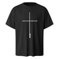 thumbnail image 6 of SLdy Jesus Shirts for Men Mens Oversized T Shirt Cross Bible Verse Tops Graphic Tees, Black S, 6 of 7