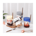 thumbnail image 4 of Lot de 4 Pots pour Gruau du Lendemain avec Couvercles et Cuillères, Contenant Réutilisable en Verre pour Gruau du Lendemain avec Repères de Mesure, 4 of 7